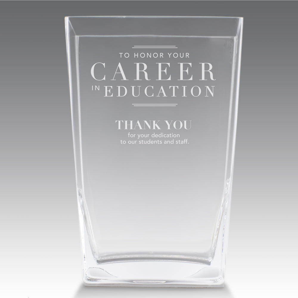 Recognition Crystal Vase
