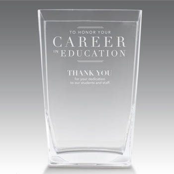Recognition Crystal Vase