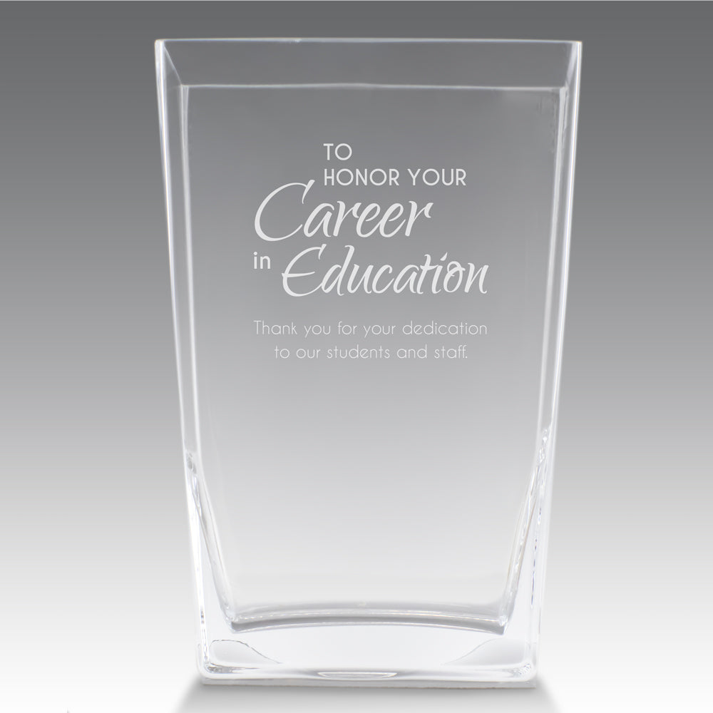 Recognition Crystal Vase