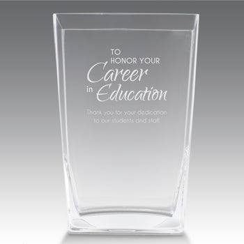 Recognition Crystal Vase