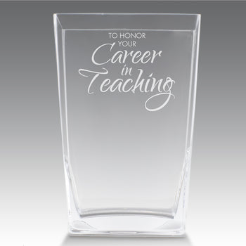 Recognition Crystal Vase