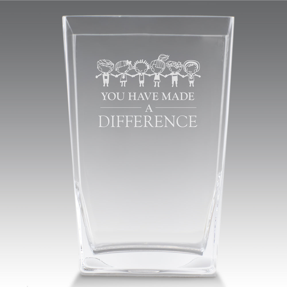 Recognition Crystal Vase