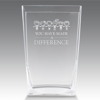 Recognition Crystal Vase
