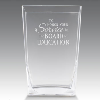 Recognition Crystal Vase