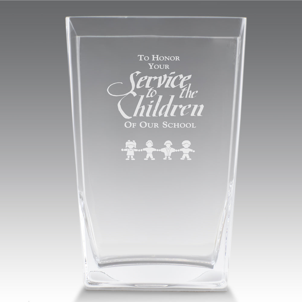Recognition Crystal Vase