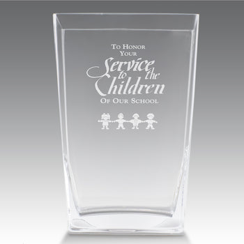 Recognition Crystal Vase