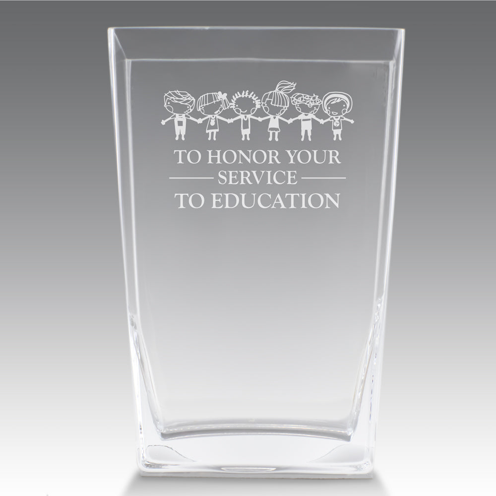 Recognition Crystal Vase