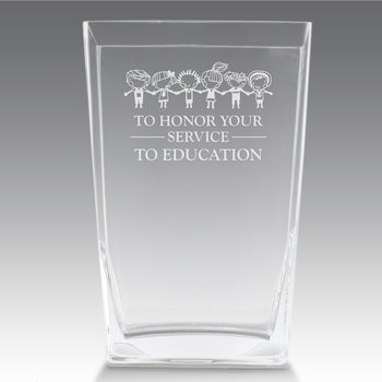Recognition Crystal Vase