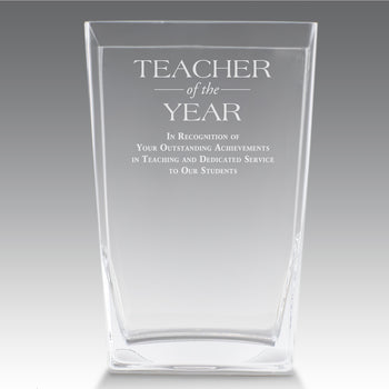 Recognition Crystal Vase