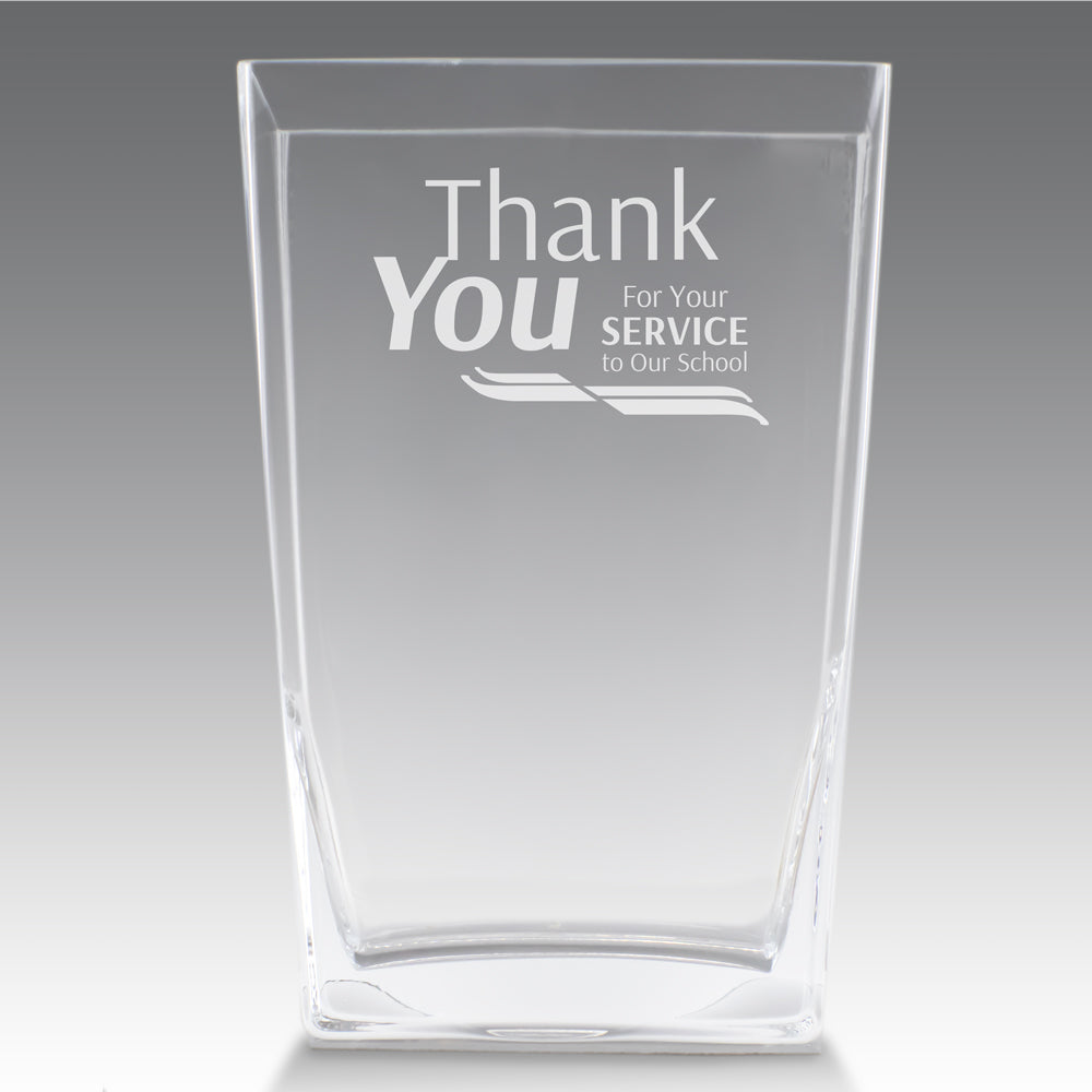 Recognition Crystal Vase
