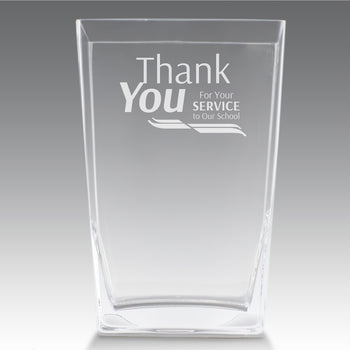 Recognition Crystal Vase