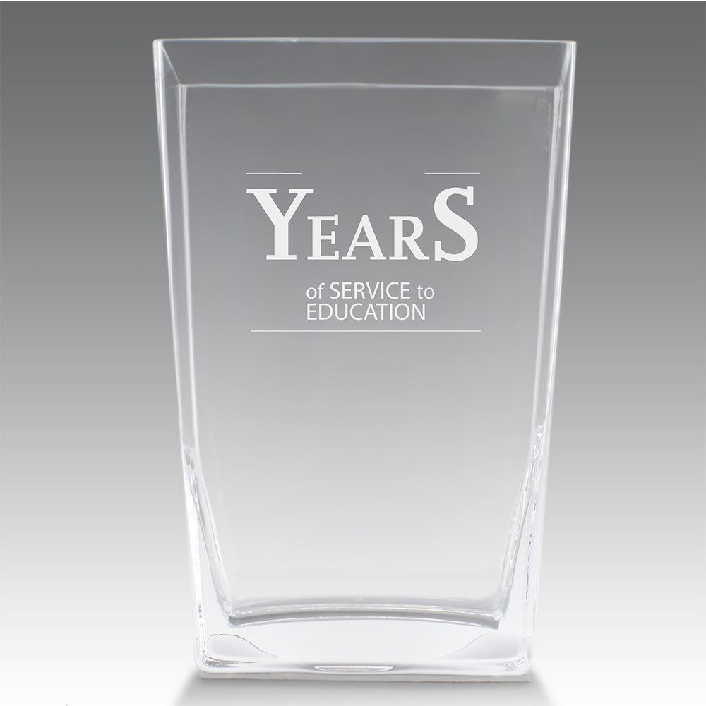 Recognition Crystal Vase