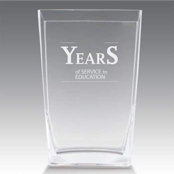Recognition Crystal Vase