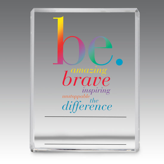 Be Collection Optic Crystal Paperweight