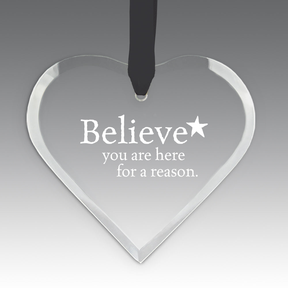 Believe Crystal Suncatcher Ornament