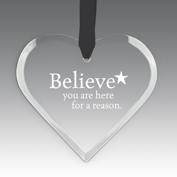 Believe Crystal Suncatcher Ornament