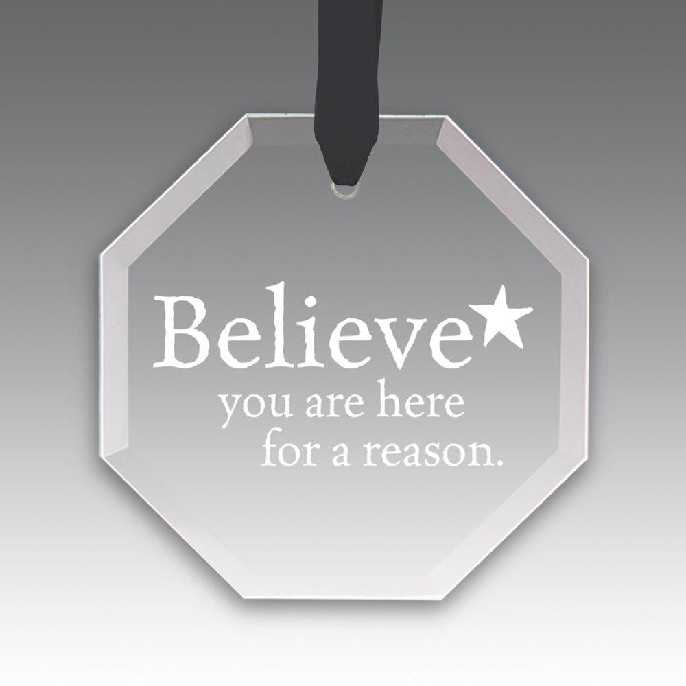 Believe Crystal Suncatcher Ornament