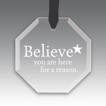 Believe Crystal Suncatcher Ornament
