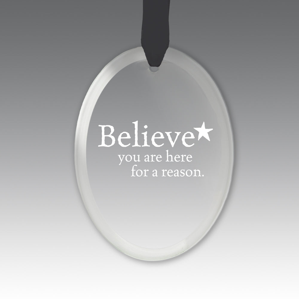 Believe Crystal Suncatcher Ornament