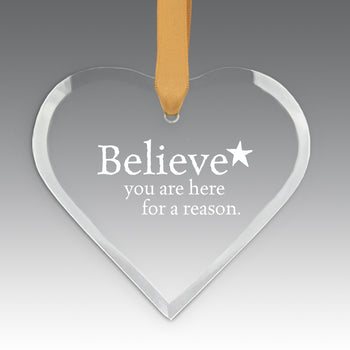 Believe Crystal Suncatcher Ornament