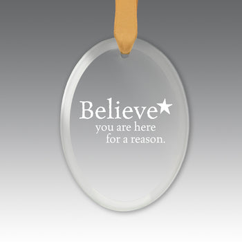 Believe Crystal Suncatcher Ornament