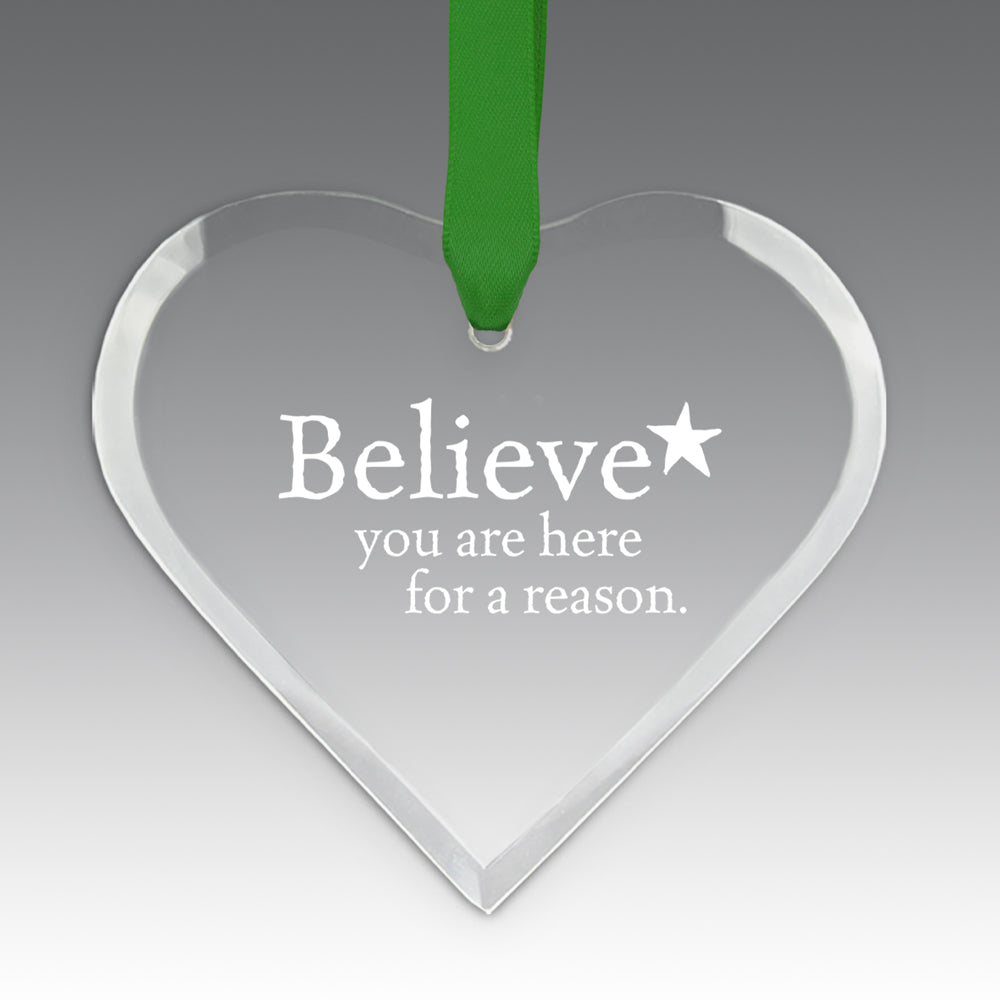 Believe Crystal Suncatcher Ornament