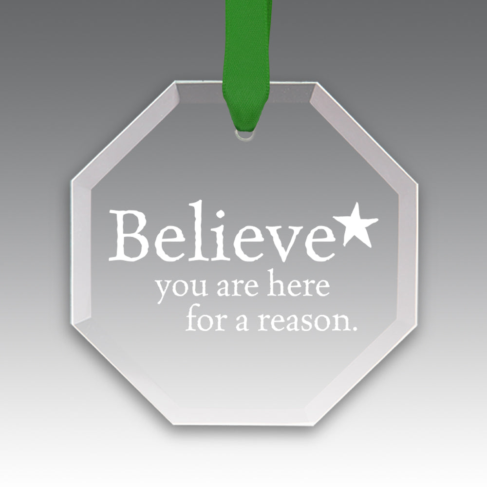 Believe Crystal Suncatcher Ornament