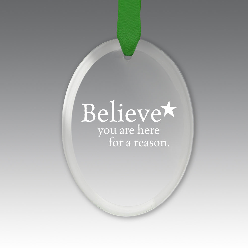 Believe Crystal Suncatcher Ornament
