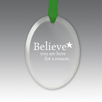 Believe Crystal Suncatcher Ornament