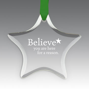 Believe Crystal Suncatcher Ornament