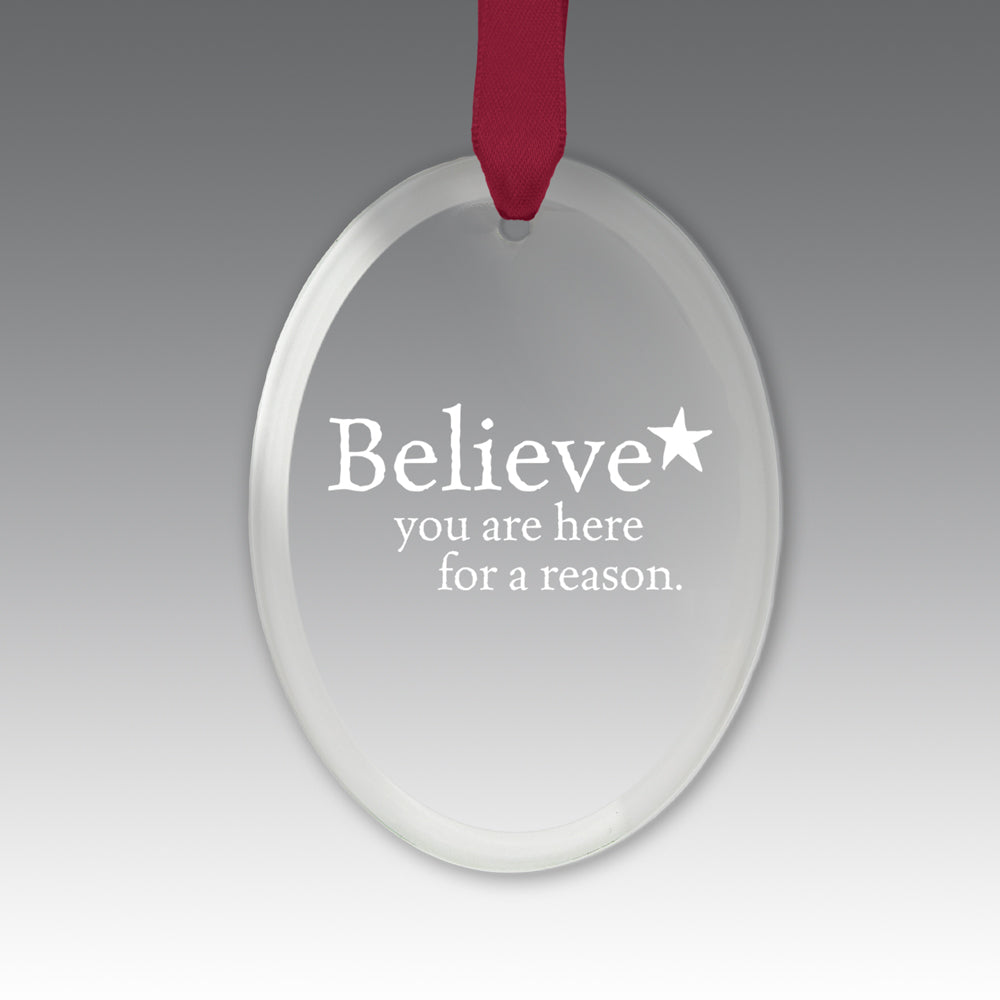 Believe Crystal Suncatcher Ornament