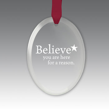 Believe Crystal Suncatcher Ornament