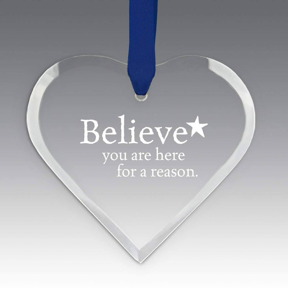 Believe Crystal Suncatcher Ornament