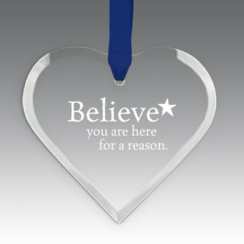 Believe Crystal Suncatcher Ornament