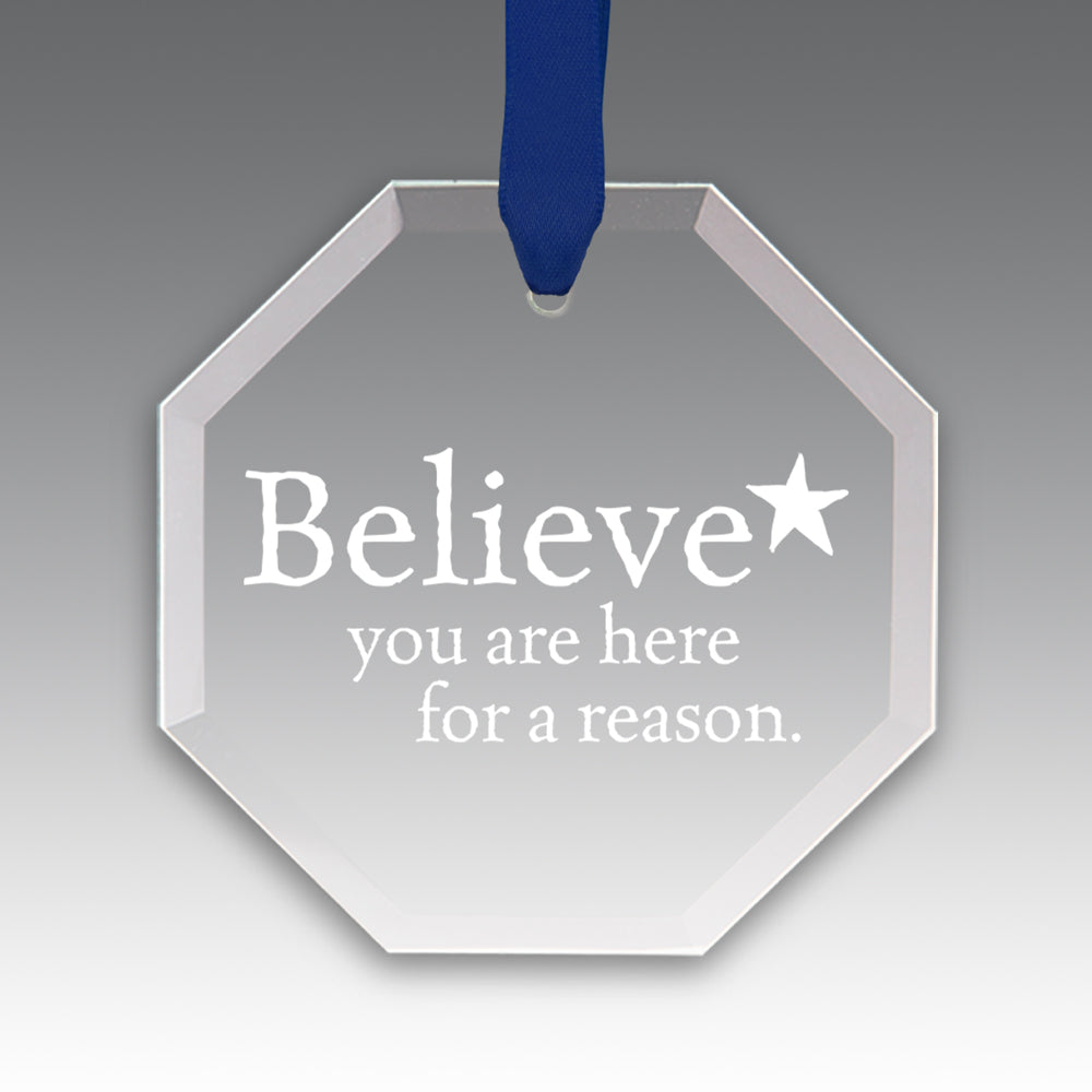 Believe Crystal Suncatcher Ornament