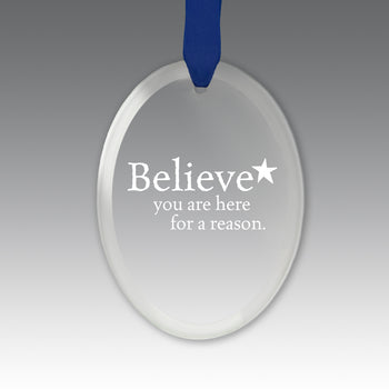 Believe Crystal Suncatcher Ornament