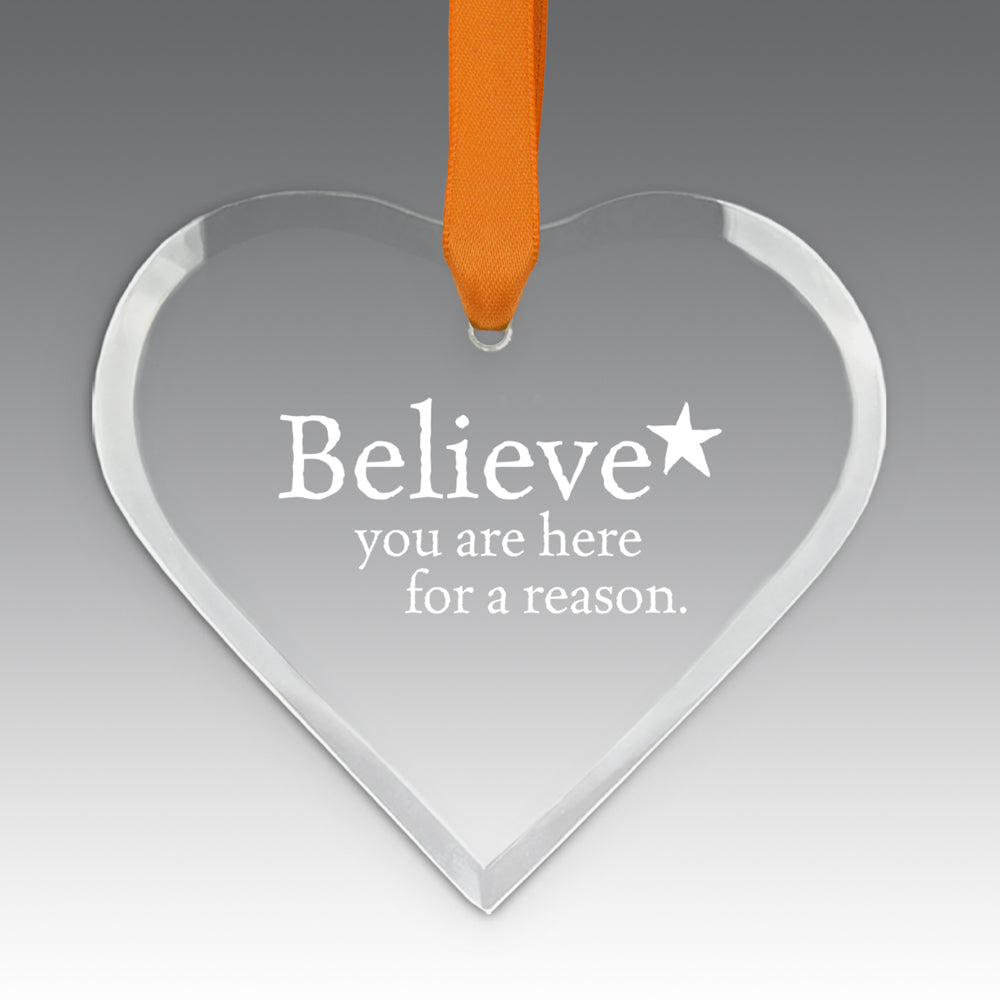 Believe Crystal Suncatcher Ornament