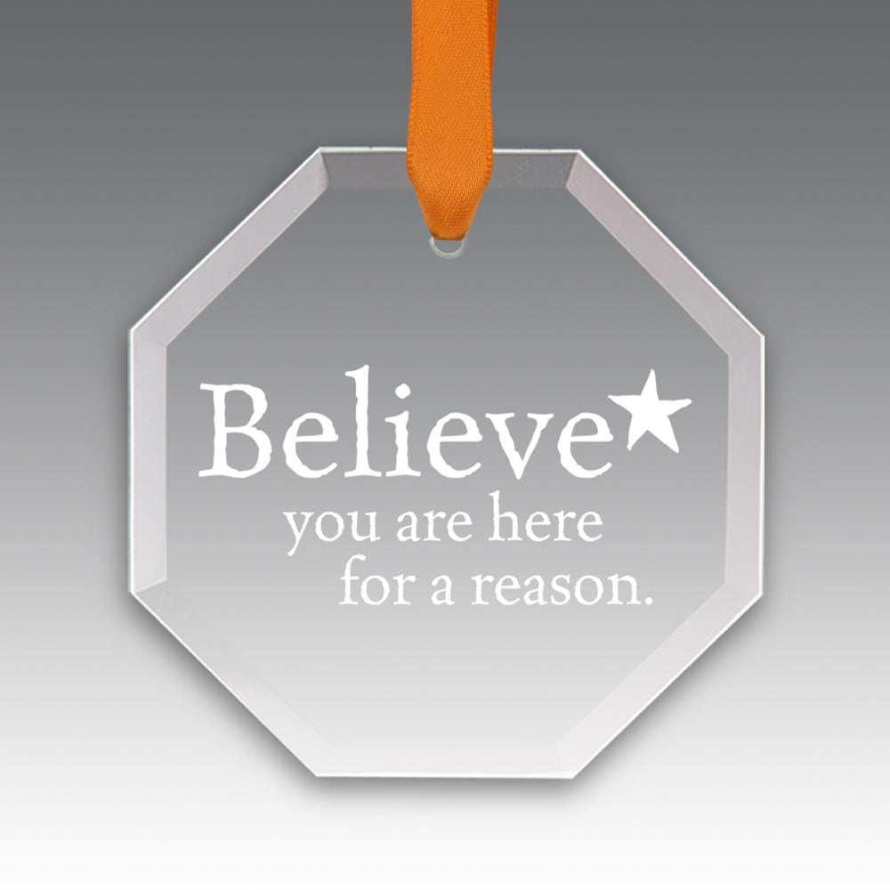 Believe Crystal Suncatcher Ornament