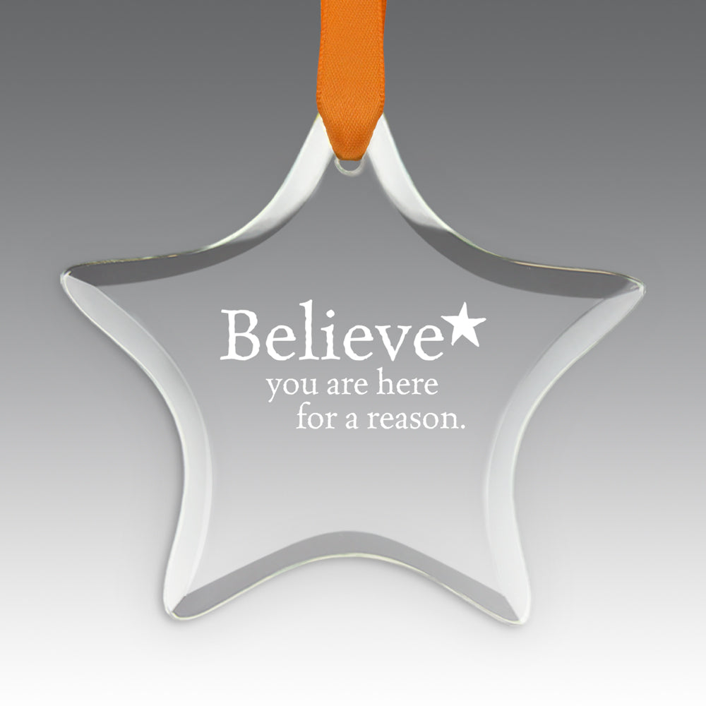 Believe Crystal Suncatcher Ornament