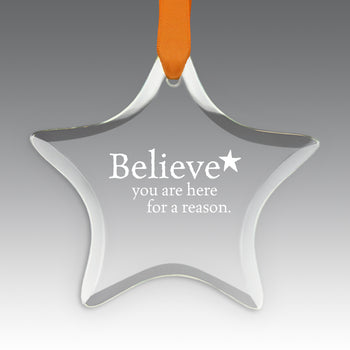 Believe Crystal Suncatcher Ornament