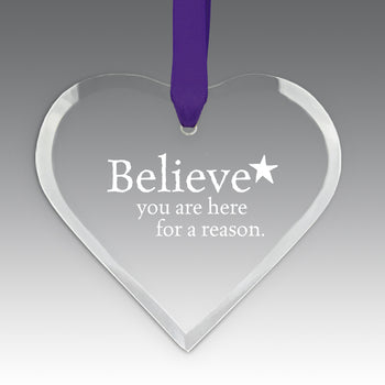 Believe Crystal Suncatcher Ornament