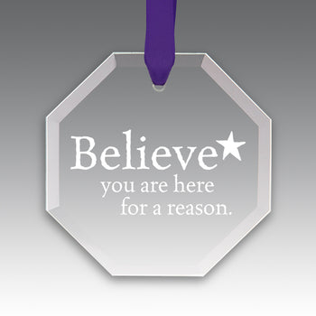 Believe Crystal Suncatcher Ornament