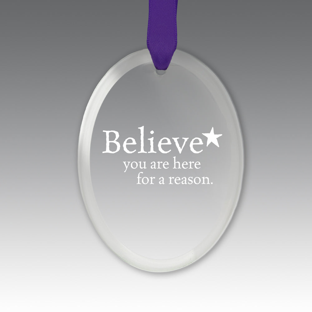 Believe Crystal Suncatcher Ornament