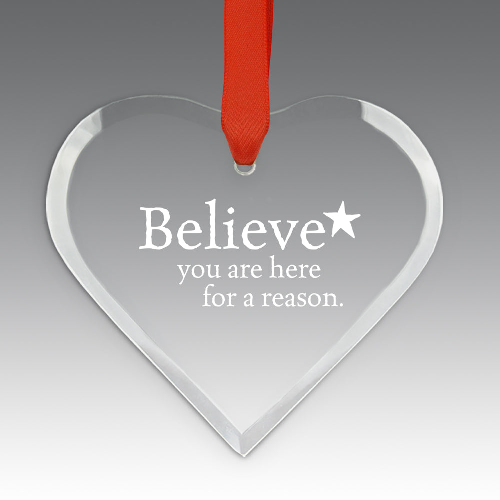 Believe Crystal Suncatcher Ornament