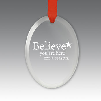 Believe Crystal Suncatcher Ornament