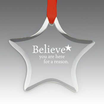 Believe Crystal Suncatcher Ornament