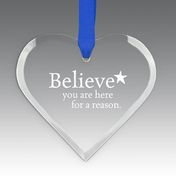 Believe Crystal Suncatcher Ornament