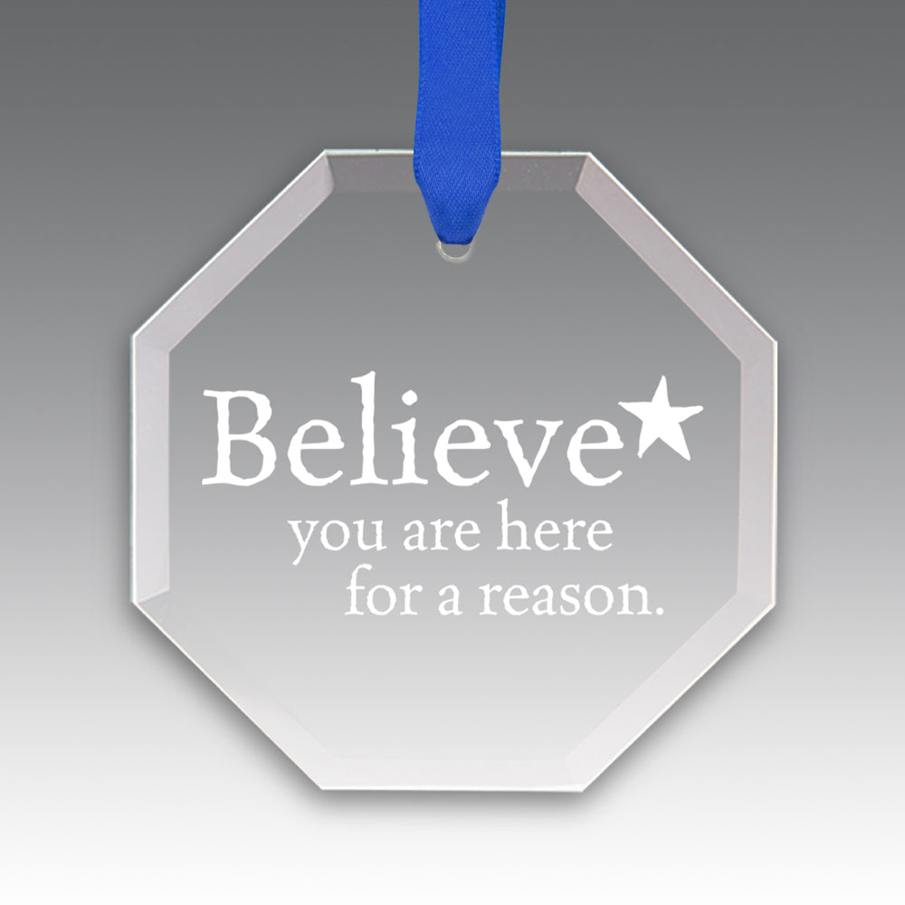 Believe Crystal Suncatcher Ornament