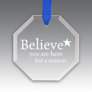 Believe Crystal Suncatcher Ornament