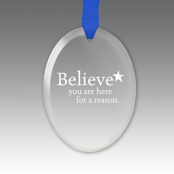 Believe Crystal Suncatcher Ornament